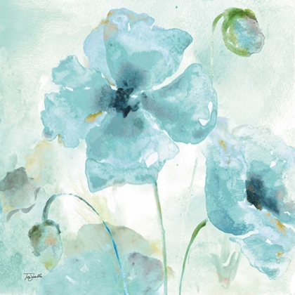 Picture of WATERCOLOR GARDEN BLUE I