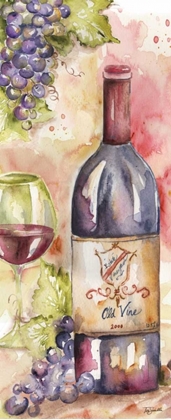 Picture of WATERCOLOR WINE PANEL I