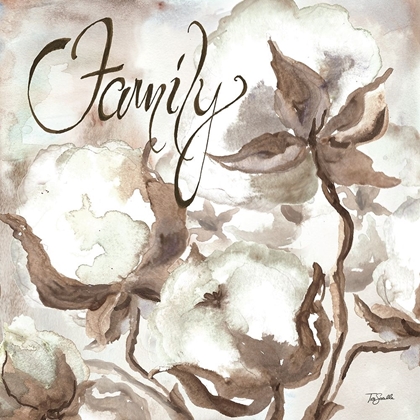Picture of COTTON BOLL TRIPTYCH SENTIMENT III (FAMILY)