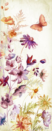 Picture of COLORFUL WILDFLOWERS AND BUTTERFLIES PANEL I