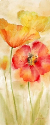 Picture of WATERCOLOR POPPY MEADOW SPICE PANEL I