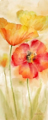 Picture of WATERCOLOR POPPY MEADOW SPICE PANEL I