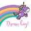 Picture of HAPPY UNICORN RAINBOW I