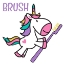 Picture of HAPPY UNICORN BRUSH 