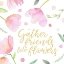 Picture of SOFT PINK FLOWERS FRIENDS I
