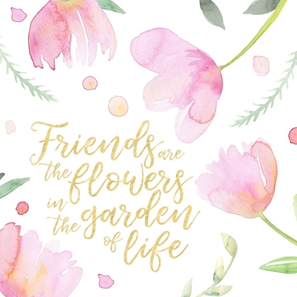 Picture of SOFT PINK FLOWERS FRIENDS II