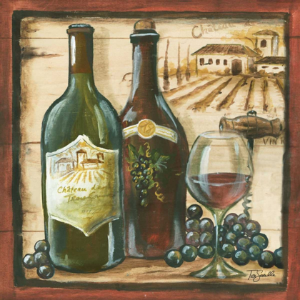 Picture of WOODEN WINE SQUARE I