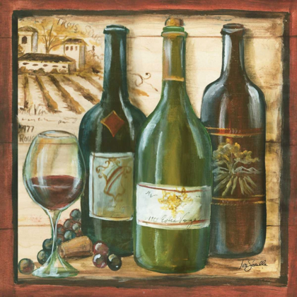 Picture of WOODEN WINE SQUARE II
