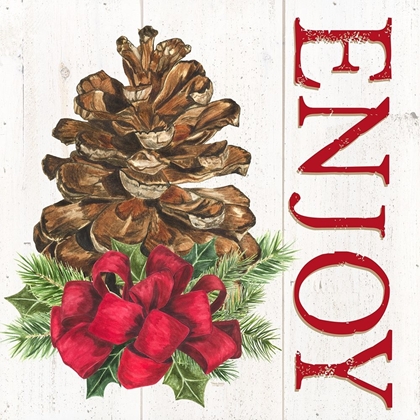 Picture of HOME FOR THE HOLIDAYS ENJOY PINE CONE