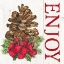 Picture of HOME FOR THE HOLIDAYS ENJOY PINE CONE