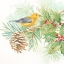 Picture of WINTER BIRDS I WARBLER