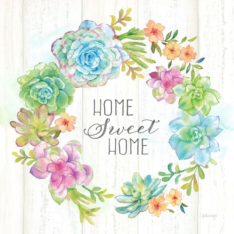 Picture of SWEET SUCCULENTS WREATH HOME