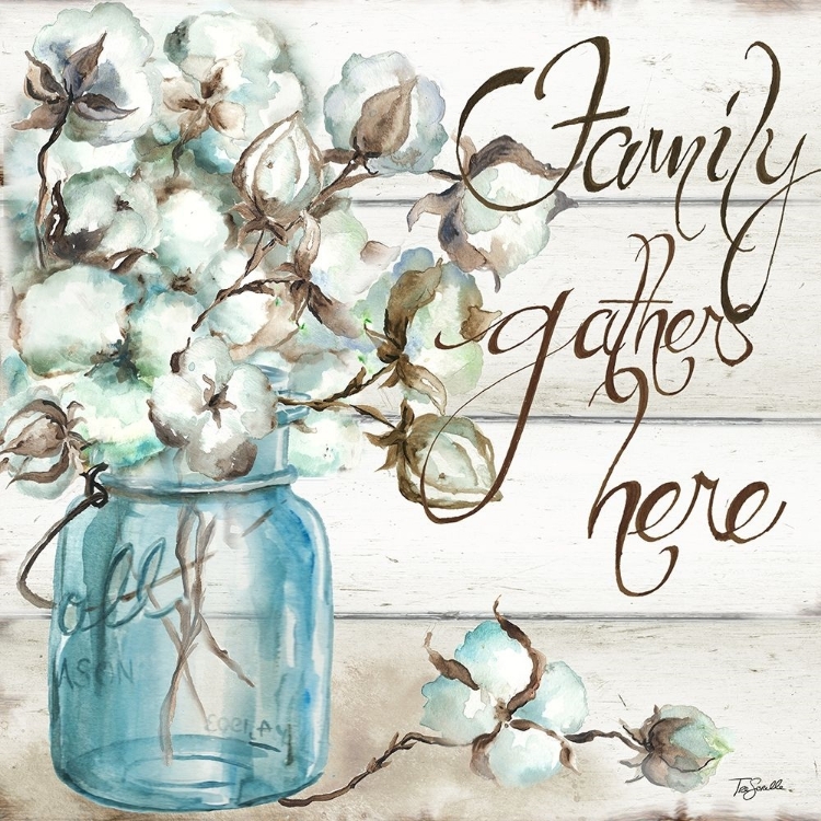 Picture of COTTON BOLL MASON JAR I FAMILY