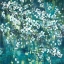 Picture of TEAL BLOSSOMS SQUARE