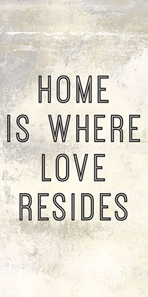 Picture of HOME IS WHERE LOVE RESIDES PANEL A