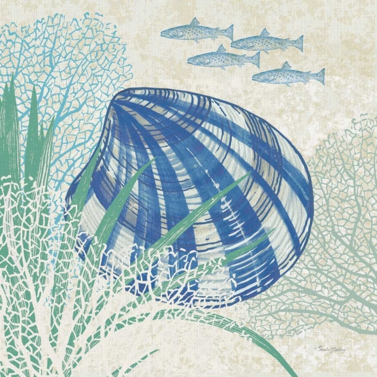 Picture of OCEANA INDIGO SHELLS III