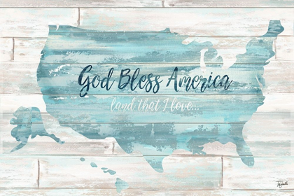 Picture of GOD BLESS AMERICA USA MAP