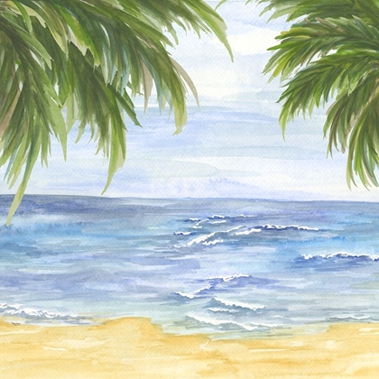 Picture of BEACH AND PALM FRONDS II 