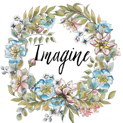 Picture of BOHO FLORAL WREATH IMAGINE