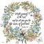 Picture of BOHO FLORAL WREATH PSALMS II