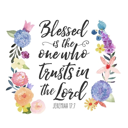 Picture of FLORAL BIBLE VERSE I