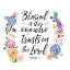 Picture of FLORAL BIBLE VERSE I