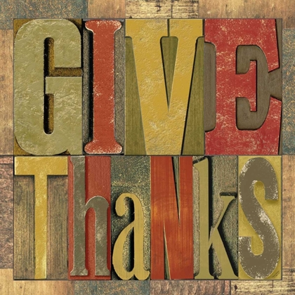 Picture of GIVE THANKS PRINTER BLOCK