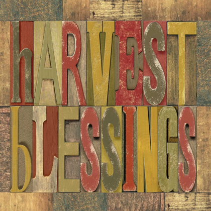Picture of HARVEST BLESSINGS PRINTER BLOCK