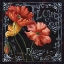 Picture of FLOWERS IN BLOOM CHALKBOARD I 