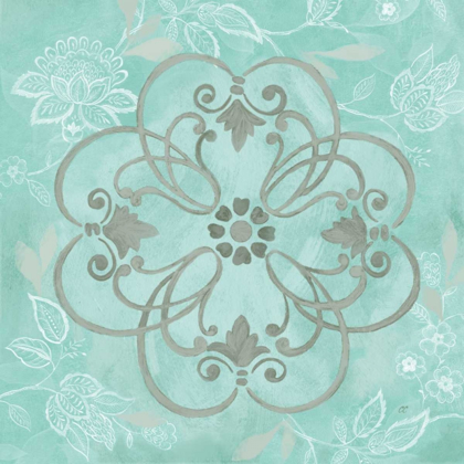 Picture of JACOBEAN DAMASK BLUE-GRAY II