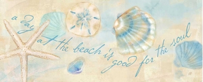 Picture of WATERCOLOR SHELL SENTIMENT PANEL II