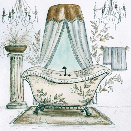Picture of FRENCH BATH SKETCH I - TUB