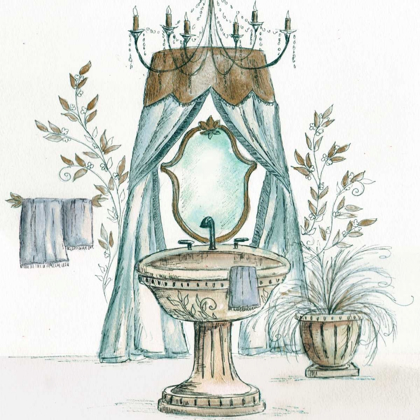 Picture of FRENCH BATH SKETCH II - SINK