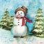 Picture of WATERCOLOR SNOWMEN II