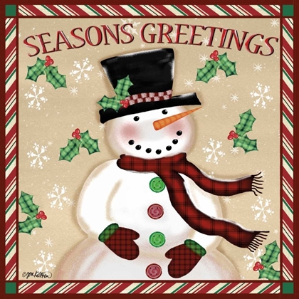 Picture of SEASONS GREETINGS SNOWMEN I