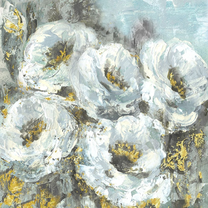 Picture of WHITE FLOWERS WITH GOLD 
