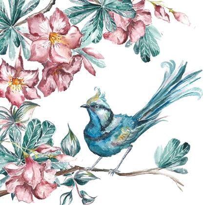 Picture of ISLAND LIVING BIRD AND FLORAL I