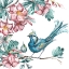 Picture of ISLAND LIVING BIRD AND FLORAL I