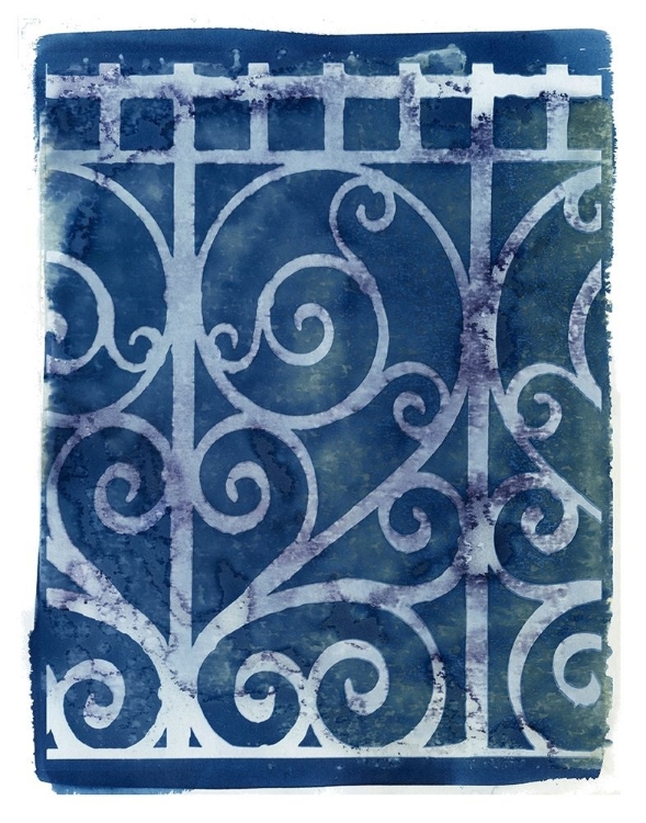Picture of WROUGHT IRON CYANOTYPE I