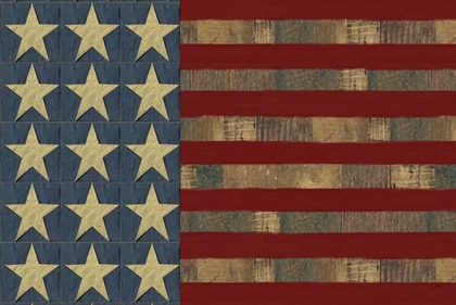 Picture of PATRIOTIC PRINTER BLOCK FLAG