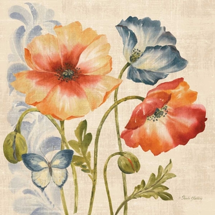 Picture of WATERCOLOR POPPIES MULTI I