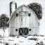Picture of BLACK AND WHITE BARN I