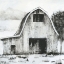 Picture of BLACK AND WHITE BARN II