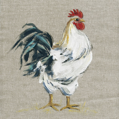 Picture of LINEN ROOSTER I