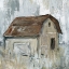 Picture of BARN AT DUSK