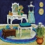 Picture of BLUE BOUDOIR I
