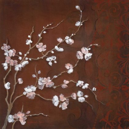 Picture of CHERRY BLOSSOMS ON CINNABAR II