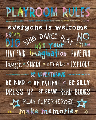 Picture of PLAYROOM RULES