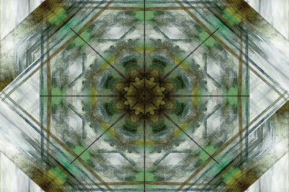 Picture of GREEN GREY KALEIDOSCOPE I