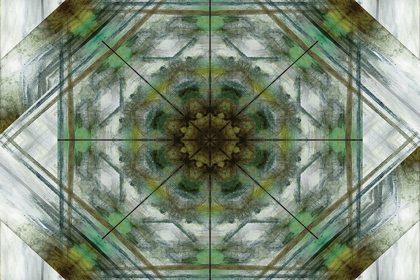 Picture of GREEN GREY KALEIDOSCOPE I